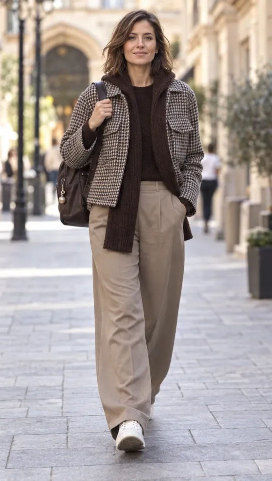Schal und Tasche ergänzen den kompletten Herbstlook.